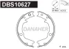DBS10627 DANAHER Комплект тормозных колодок, стояночная тормозная система