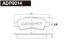 ADP0014 DANAHER Комплект тормозных колодок, дисковый тормоз
