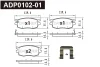 ADP0102-01 DANAHER Комплект тормозных колодок, дисковый тормоз