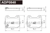 ADP0848 DANAHER Комплект тормозных колодок, дисковый тормоз