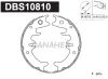 DBS10810 DANAHER Комплект тормозных колодок, стояночная тормозная система