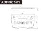 ADP0657-01 DANAHER Комплект тормозных колодок, дисковый тормоз