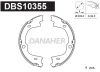 DBS10355 DANAHER Комплект тормозных колодок, стояночная тормозная система