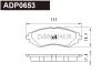 ADP0653 DANAHER Комплект тормозных колодок, дисковый тормоз