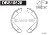 DBS10528 DANAHER Комплект тормозных колодок, стояночная тормозная система