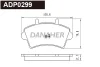 ADP0299 DANAHER Комплект тормозных колодок, дисковый тормоз