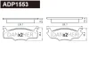 ADP1553 DANAHER Комплект тормозных колодок, дисковый тормоз