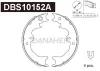 DBS10152A DANAHER Комплект тормозных колодок, стояночная тормозная система