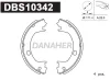DBS10342 DANAHER Комплект тормозных колодок, стояночная тормозная система