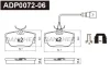 ADP0072-06 DANAHER Комплект тормозных колодок, дисковый тормоз