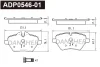 ADP0546-01 DANAHER Комплект тормозных колодок, дисковый тормоз