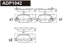 ADP1042 DANAHER Комплект тормозных колодок, дисковый тормоз