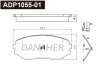 ADP1055-01 DANAHER Комплект тормозных колодок, дисковый тормоз