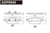 ADP0645 DANAHER Комплект тормозных колодок, дисковый тормоз