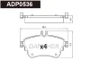 ADP0536 DANAHER Комплект тормозных колодок, дисковый тормоз