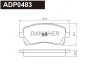 ADP0483 DANAHER Комплект тормозных колодок, дисковый тормоз