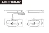 ADP0160-02 DANAHER Комплект тормозных колодок, дисковый тормоз