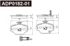 ADP0182-01 DANAHER Комплект тормозных колодок, дисковый тормоз
