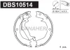DBS10514 DANAHER Комплект тормозных колодок, стояночная тормозная система
