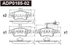 ADP0185-02 DANAHER Комплект тормозных колодок, дисковый тормоз