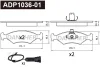 ADP1036-01 DANAHER Комплект тормозных колодок, дисковый тормоз