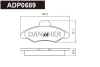 ADP0689 DANAHER Комплект тормозных колодок, дисковый тормоз
