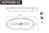 ADP0088-02 DANAHER Комплект тормозных колодок, дисковый тормоз