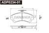 ADP0234-01 DANAHER Комплект тормозных колодок, дисковый тормоз