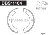 DBS11164 DANAHER Комплект тормозных колодок, стояночная тормозная система