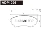 ADP1026 DANAHER Комплект тормозных колодок, дисковый тормоз