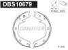 DBS10679 DANAHER Комплект тормозных колодок, стояночная тормозная система