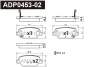 ADP0453-02 DANAHER Комплект тормозных колодок, дисковый тормоз