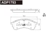 ADP1753 DANAHER Комплект тормозных колодок, дисковый тормоз