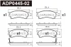 ADP0445-02 DANAHER Комплект тормозных колодок, дисковый тормоз