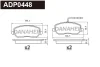 ADP0448 DANAHER Комплект тормозных колодок, дисковый тормоз