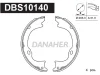 DBS10140 DANAHER Комплект тормозных колодок, стояночная тормозная система