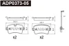 ADP0373-05 DANAHER Комплект тормозных колодок, дисковый тормоз