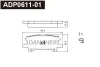 ADP0611-01 DANAHER Комплект тормозных колодок, дисковый тормоз