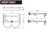 ADP1541 DANAHER Комплект тормозных колодок, дисковый тормоз
