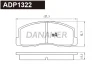 ADP1322 DANAHER Комплект тормозных колодок, дисковый тормоз