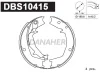 DBS10415 DANAHER Комплект тормозных колодок, стояночная тормозная система