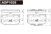 ADP1025 DANAHER Комплект тормозных колодок, дисковый тормоз