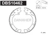 DBS10462 DANAHER Комплект тормозных колодок, стояночная тормозная система