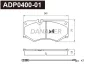ADP0400-01 DANAHER Комплект тормозных колодок, дисковый тормоз