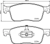 PCP2136 DON Комплект тормозных колодок, дисковый тормоз