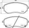 PCP2215 DON Комплект тормозных колодок, дисковый тормоз