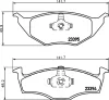 PCP1929 DON Комплект тормозных колодок, дисковый тормоз