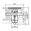 77-30010.5 FA1/FISCHER Зажим, молдинг / защитная накладка