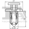 72-20002.25 FA1/FISCHER Зажим, молдинг / защитная накладка