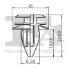 Превью - 10-40027.5 FA1/FISCHER Зажим, молдинг / защитная накладка (фото 2)